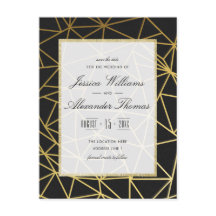 Casamento sofisticado em dourado e preto Salve a d