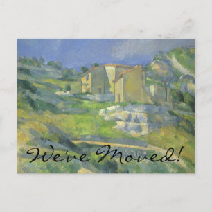 Cartão Postal De Anúncio Casas em Provença de Cézanne, Mudança de Endereço