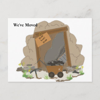 Cartão Postal De Anúncio Caverna de Mineração - Mudamos