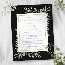 Celebração da Invitação Preta de Verde