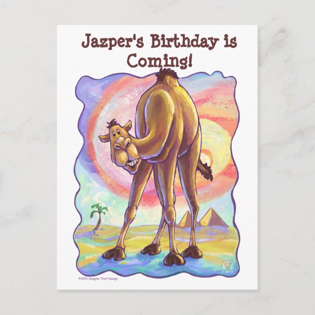 Cartão Postal De Anúncio Centro de Festa de Camel (Frente)