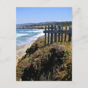 Cartão Postal De Anúncio Cerca na borda do penhasco