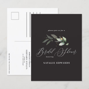 Cartão Postal De Anúncio Chá de panela de ouro preto Eucalyptus