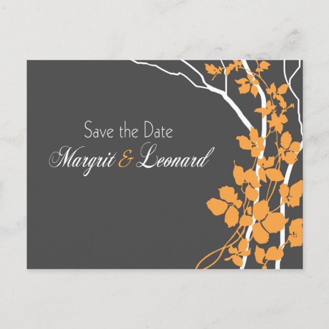 Cartão Postal De Anúncio Cherry Blossom Bella Salve a Data (Frente)