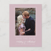 Chic Pastel Purple Salve a Foto do Noivado de Data