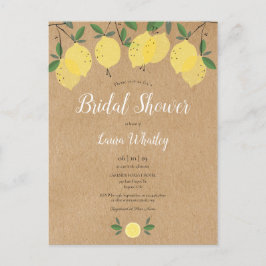 Cartão Postal De Anúncio Chuva de Pétalas de Flor de Limão em Aquarela para