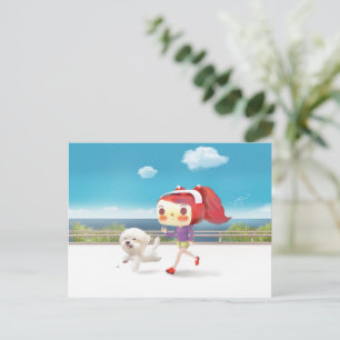 Cartão Postal De Anúncio Circulação rodoviária