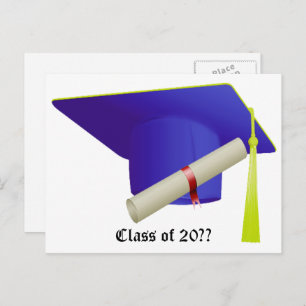 Cartão Postal De Anúncio Classe de graduação de 20XX
