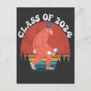 Cartão Postal De Anúncio Classe De Graduação Funny 2024 - Presente Retroati
