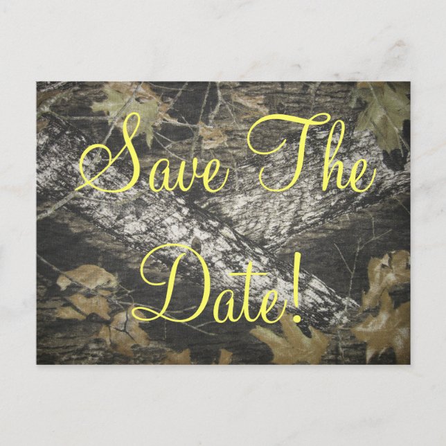 Cartão Postal De Anúncio Classy Redneck Salve a Data! (Frente)