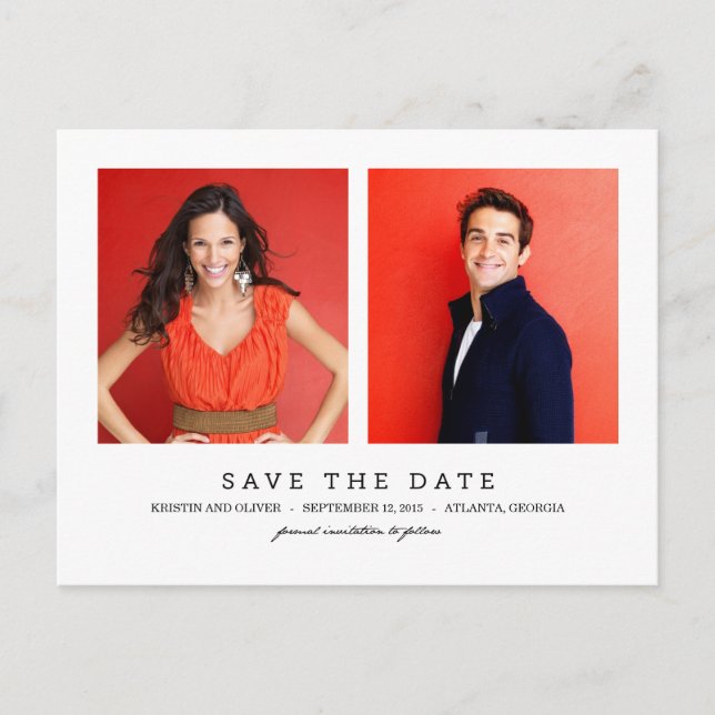 Cartão Postal De Anúncio CLEAN 2 Fotografias Guardar O Cartão-Postal Data (Frente)