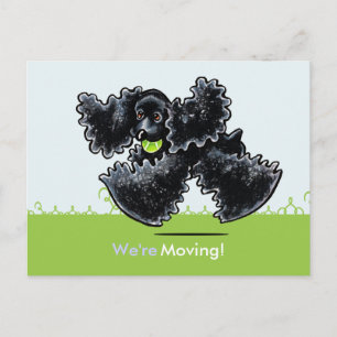 Cartão Postal De Anúncio Cocker Spaniel se Mudou para Novo Endereço