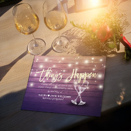 Cartão Postal De Anúncio Coisas acontecem Adiamento de Casamento Mudança de