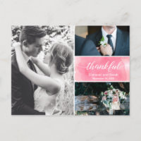 Colagem de Fotos de Agradecimento de Casamento com
