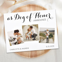 Colagem de Fotos Personalizadas Cachorro de Honra 