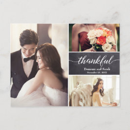 Cartão Postal De Anúncio Colagem de Fotos Personalizadas de Agradecimento d