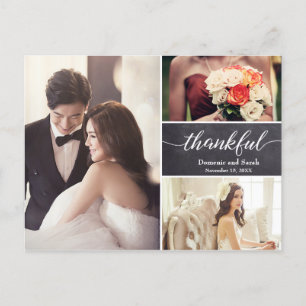 Cartão Postal De Anúncio Colagem de Fotos Personalizadas de Agradecimento d