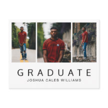 Colagem de Fotos Preto e Branco Minimalista Gradua