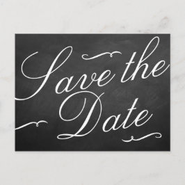 Cartão Postal De Anúncio Coleção de Casamentos de Chalkboard de Rico