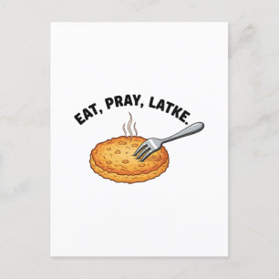 Cartão Postal De Anúncio Coma Amantes judeus que latem Hanukkah