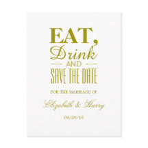 Coma, Beba e Salve a Data Casamento Dourado