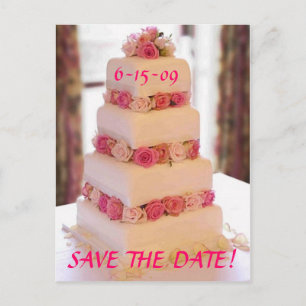 Cartão Postal De Anúncio Compartilhe nossa data de salvamento de amor