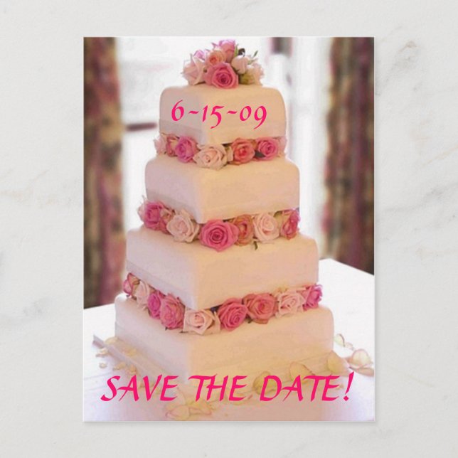 Cartão Postal De Anúncio Compartilhe nossa data de salvamento de amor (Frente)