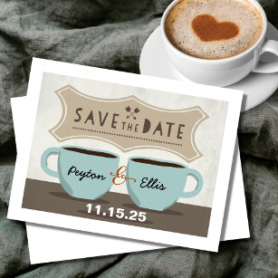Cartão Postal De Anúncio Compro Café Salvar o Cartão-Postal de Data