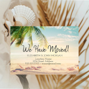 Cartão Postal De Anúncio Conchas do Mar, Palm Beach em movimento
