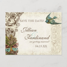 Cartão Postal De Anúncio Conjunto de Noiva Botanica - Bege Creme