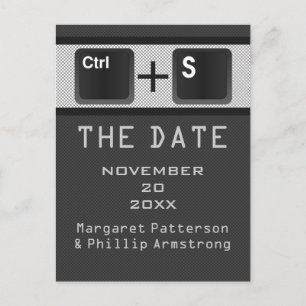 Cartão Postal De Anúncio Controle de Chave do Computador Salve o Cartão-Pos