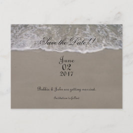 Cartão Postal De Anúncio Costela Do Oceano Salvar A Data