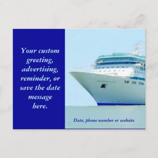 Cartão Postal De Anúncio Costume esplêndido do navio de cruzeiros 3