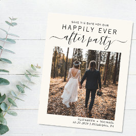 Cartão Postal De Anúncio Creme de Recepção de casamento de Fotografia Salva