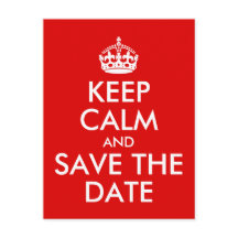 Crie seu próprio mantenha-se calmo e salve a data