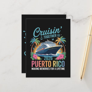 Cartão Postal De Anúncio Cruisin' Together Porto Rico 2026