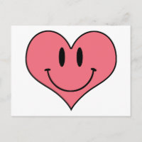 Cute Cartoon Coração Smilie Salve a Data!