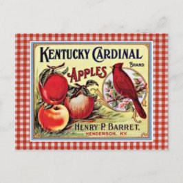 Cartão postal de Anúncio da Apple Vintage