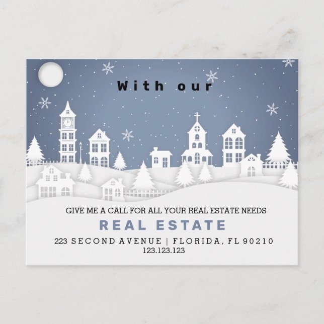 Cartão postal de anúncio da MATCHMAKER REAL ESTATE (Frente)