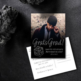 Cartão Postal De Anúncio Dados de RPG | Foto de Graduação para Jogadores de