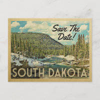 Dakota Do Sul Salve As Montanhas De Datas Da Neve