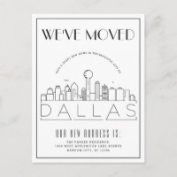 Dallas Skyline Modern Deco | Mudança de Endereço