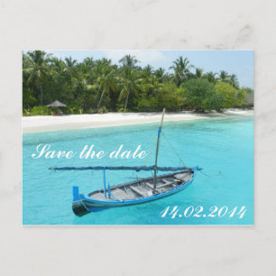 Cartão Postal De Anúncio Date Save the