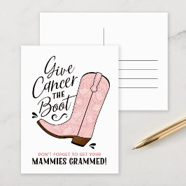 Cartão Postal De Anúncio Dê ao Cancer o cartão-postal de inicialização