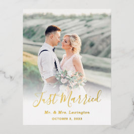 Cartão-postal de anúncio de casamento clássico Dou