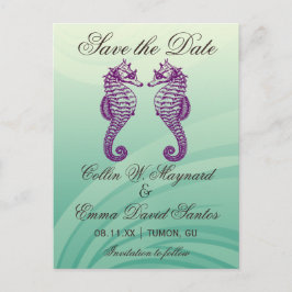 Cartão Postal de Anúncio de Casamento de Cavalo-Ma