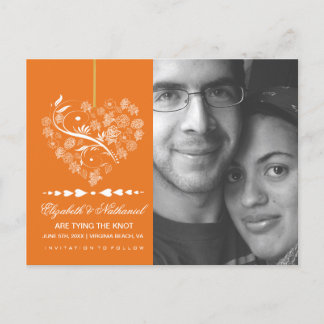 Cartão postal de anúncio de data SAVE THE DATE sem