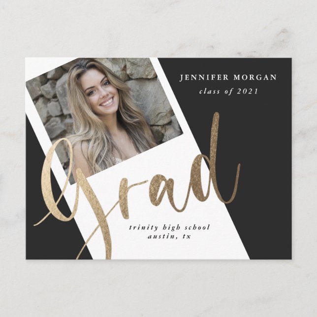 cartão postal de anúncio de fotografia de ouro fot (Frente)