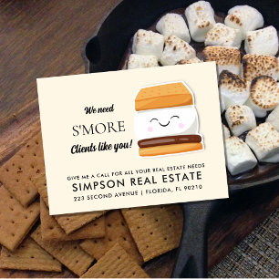 Cartão postal de anúncio de imóveis S'more Clients