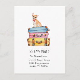 Cartão postal de anúncio de mudança de Chihuahua e
